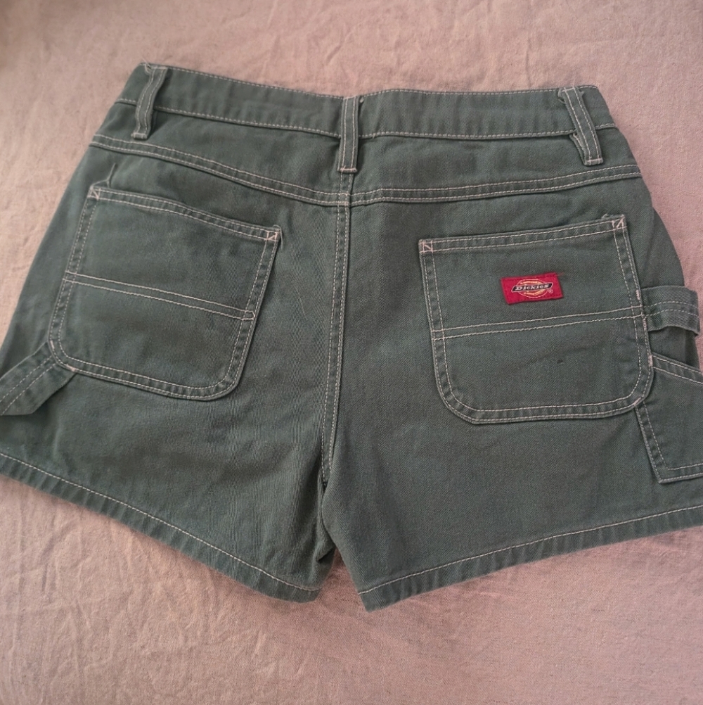 Dickies Olive Green Workwear Cargo Shorts